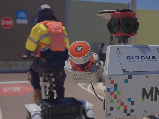 Main Roads Western Australia-LiDAR and Imagery survey of pedestrian pathway network using an electric bicycle