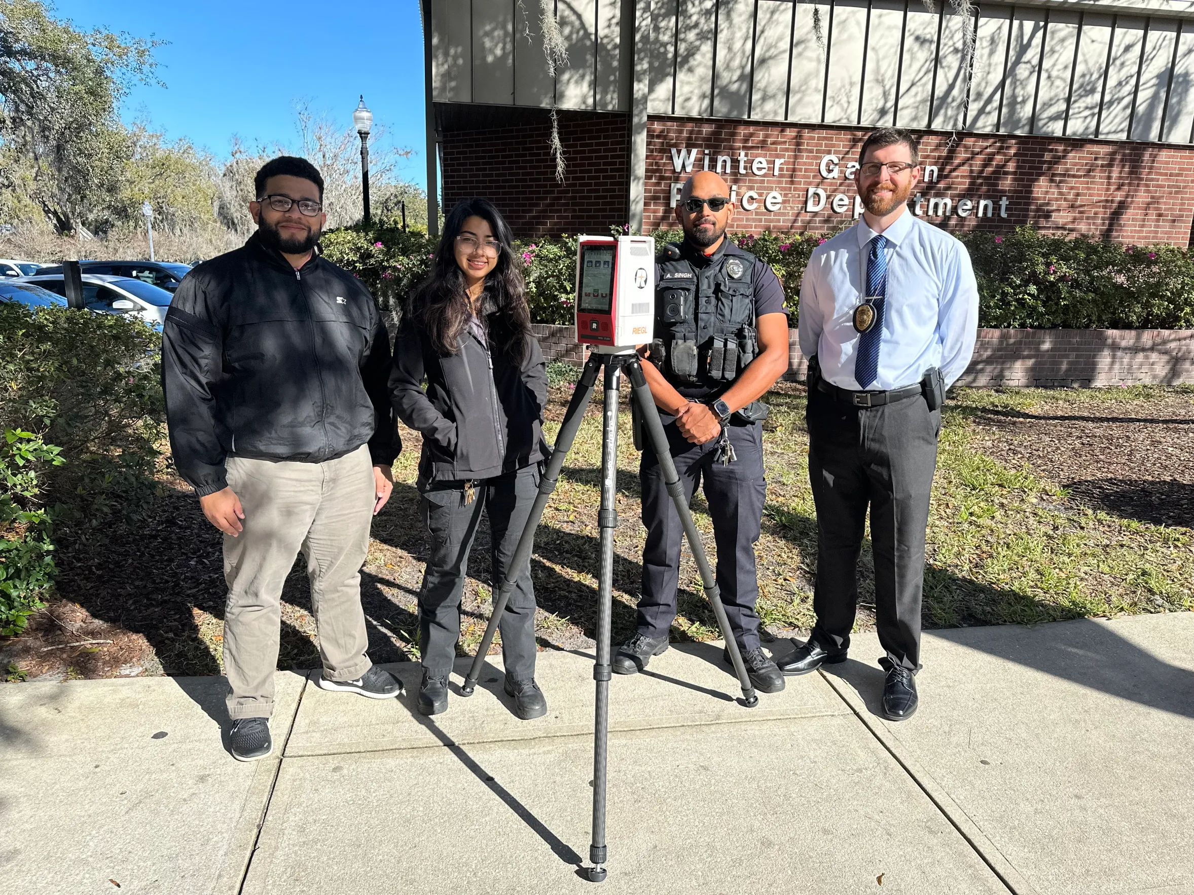 The first WGPD on site scans after taking delivery of the RIEGL VZ-600i