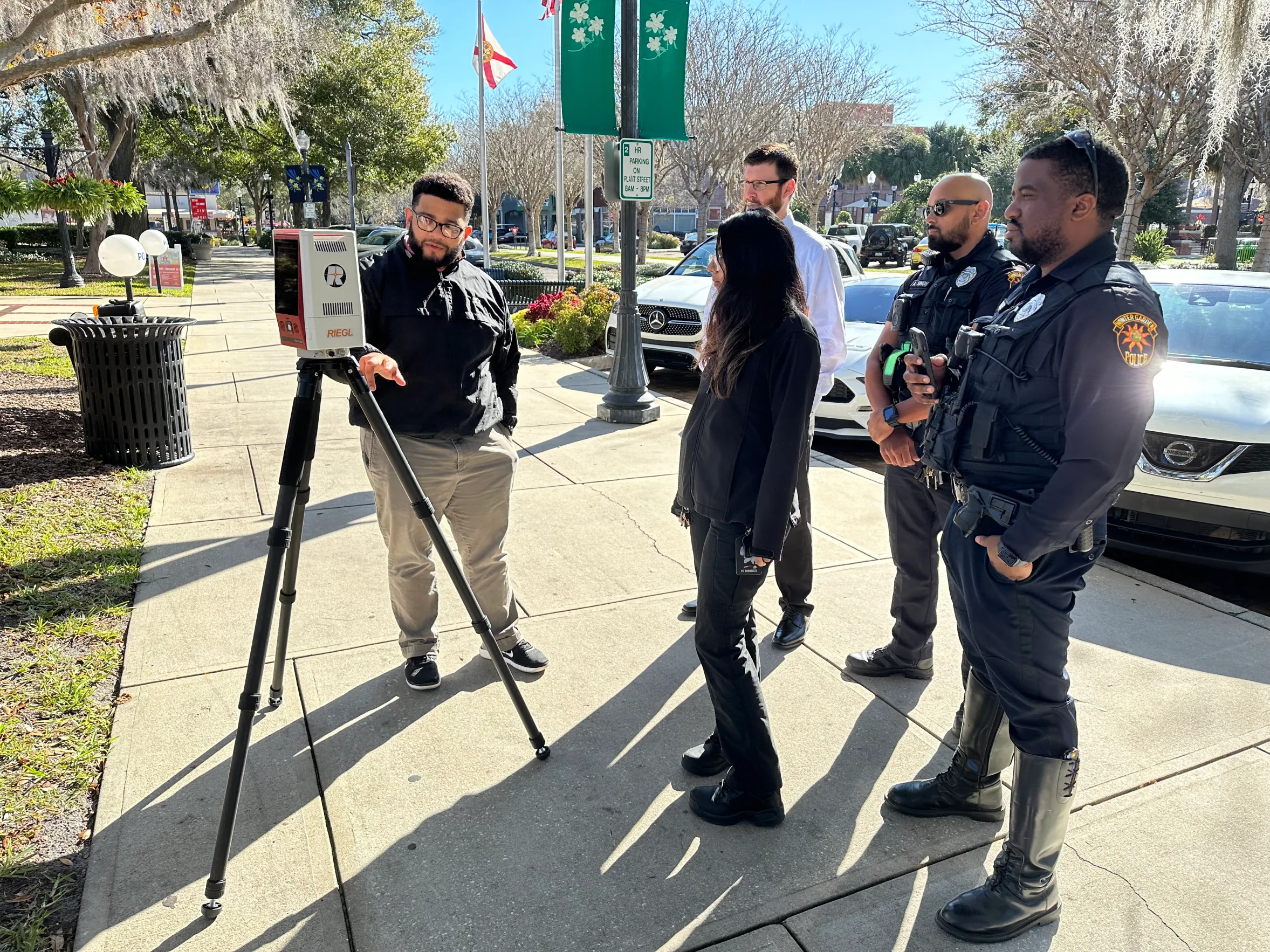 The first WGPD on site scans after taking delivery of the RIEGL VZ-600i