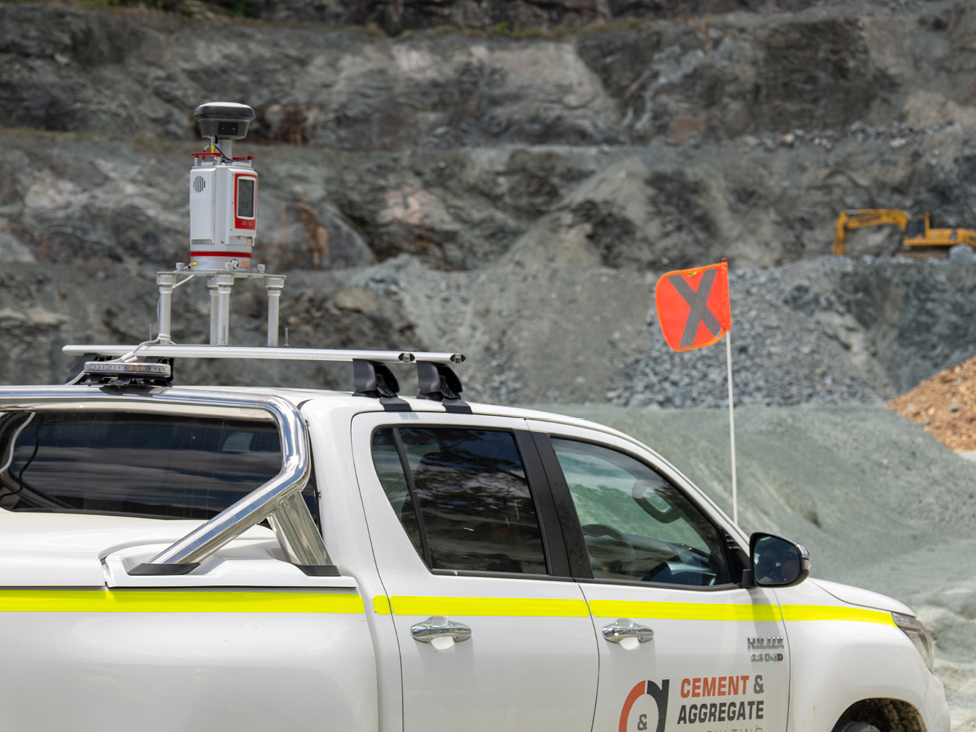 <em>RIEGL</em> VZ-400i used for surveying a quarry in South East Queensland, Australia.