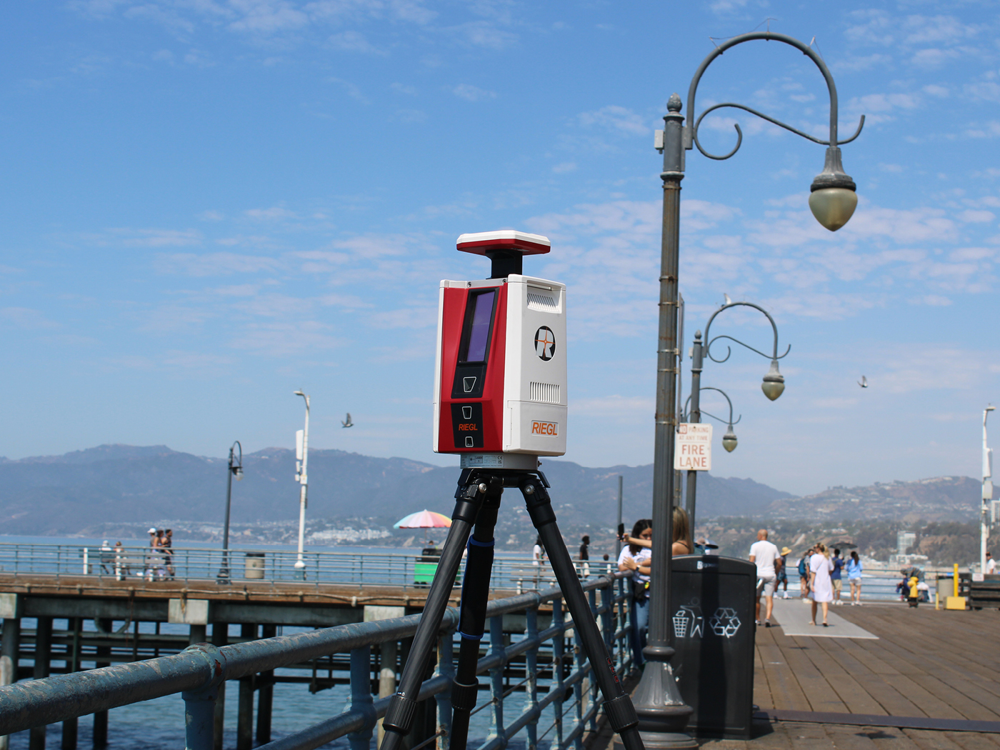 RIEGL USA surveying Santa Monica with the RIEGL VZ-600i.