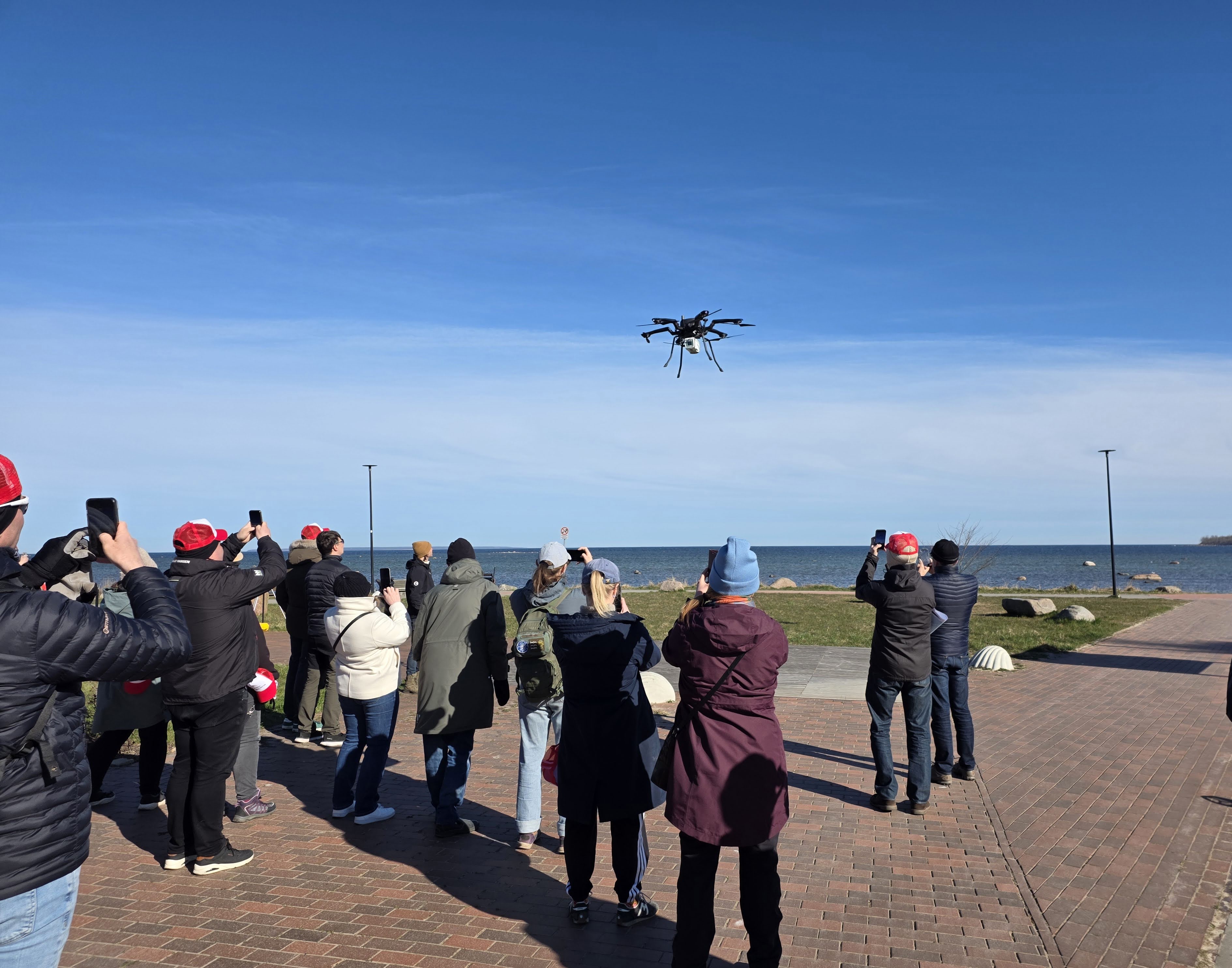 <em>RIEGL</em> VUX-820-G catching the attention during a demo organised by Nordic GeoCenter. 